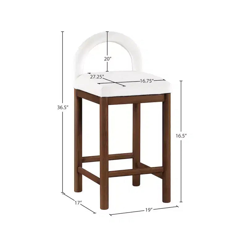 Tabourets de bar en velours