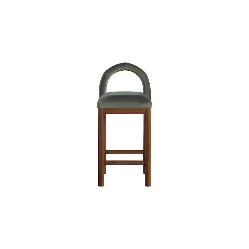 Tabourets de bar en velours