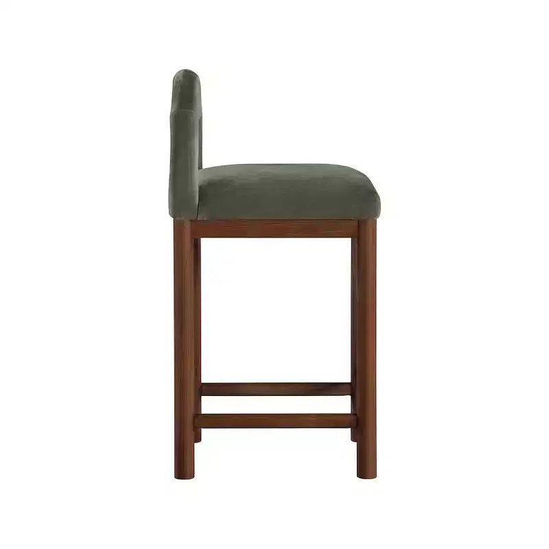 Tabourets de bar en velours