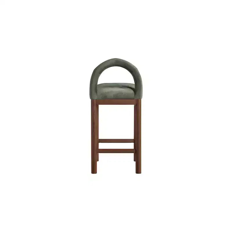Tabourets de bar en velours