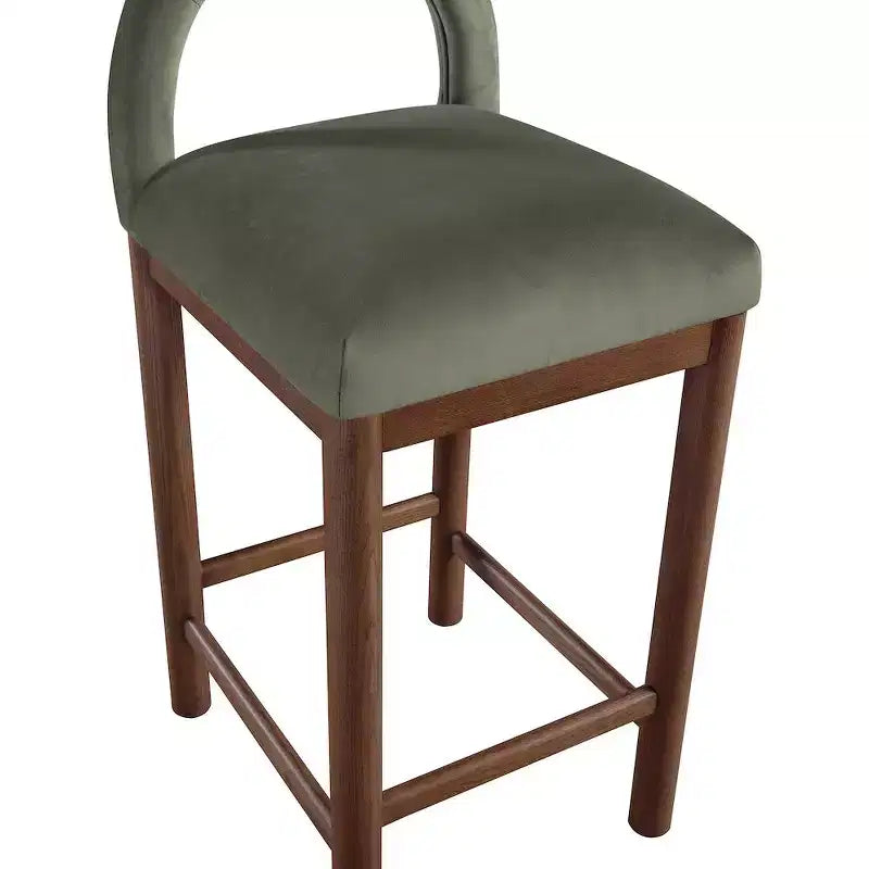 Tabourets de bar en velours