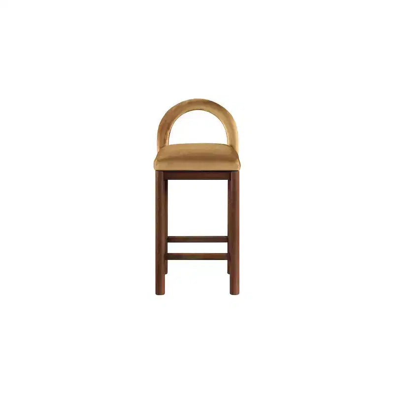 Tabourets de bar en velours