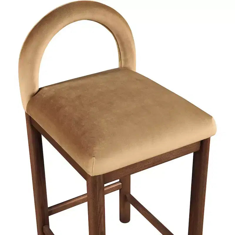 Tabourets de bar en velours