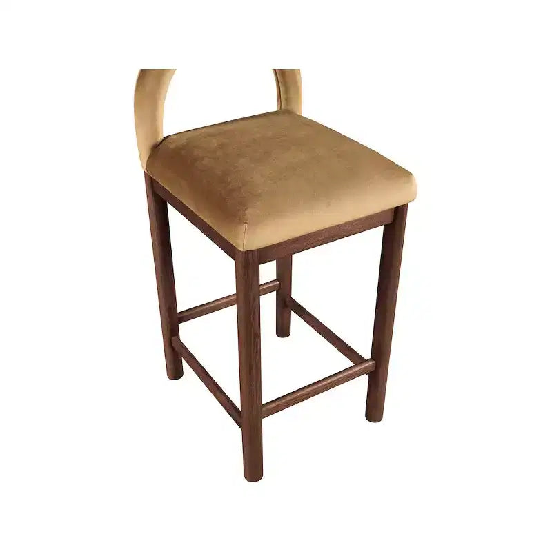 Tabourets de bar en velours