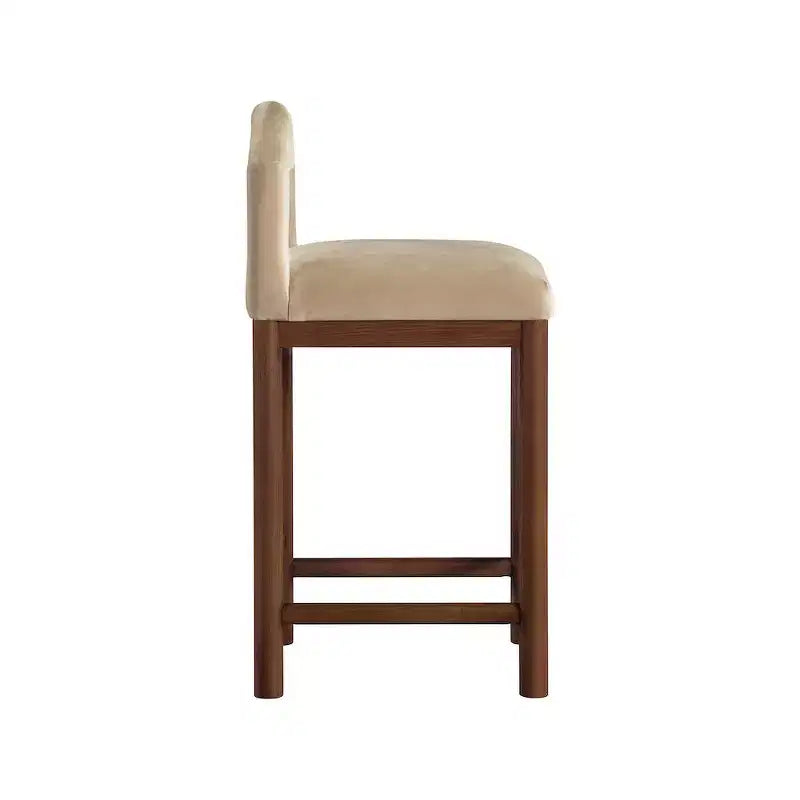 Tabourets de bar en velours