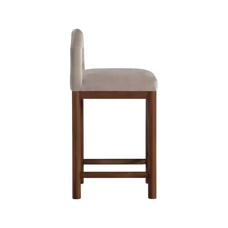 Tabourets de bar en velours