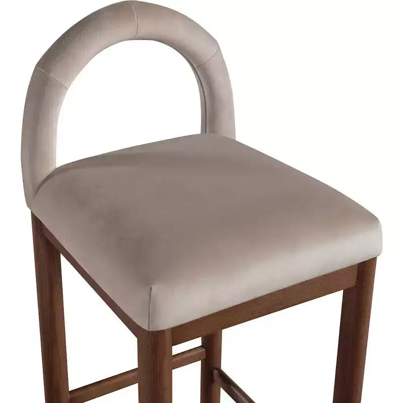 Tabourets de bar en velours