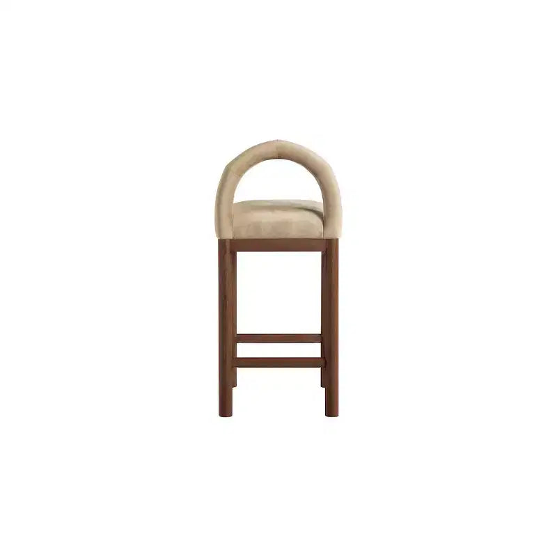 Tabourets de bar en velours