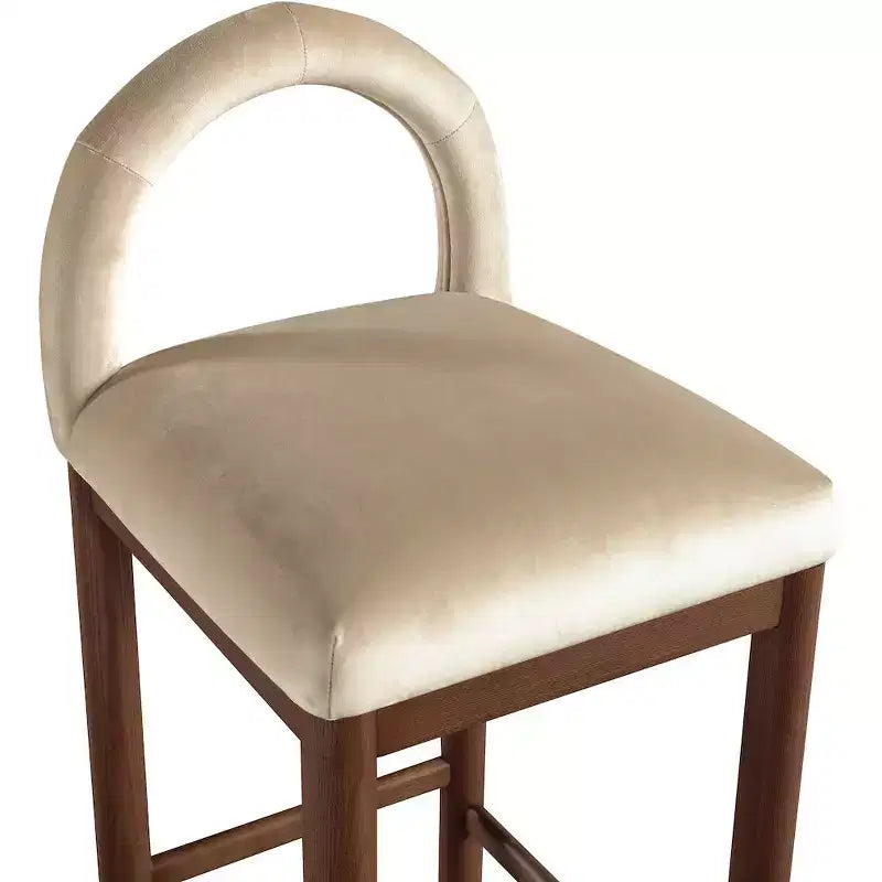 Tabourets de bar en velours
