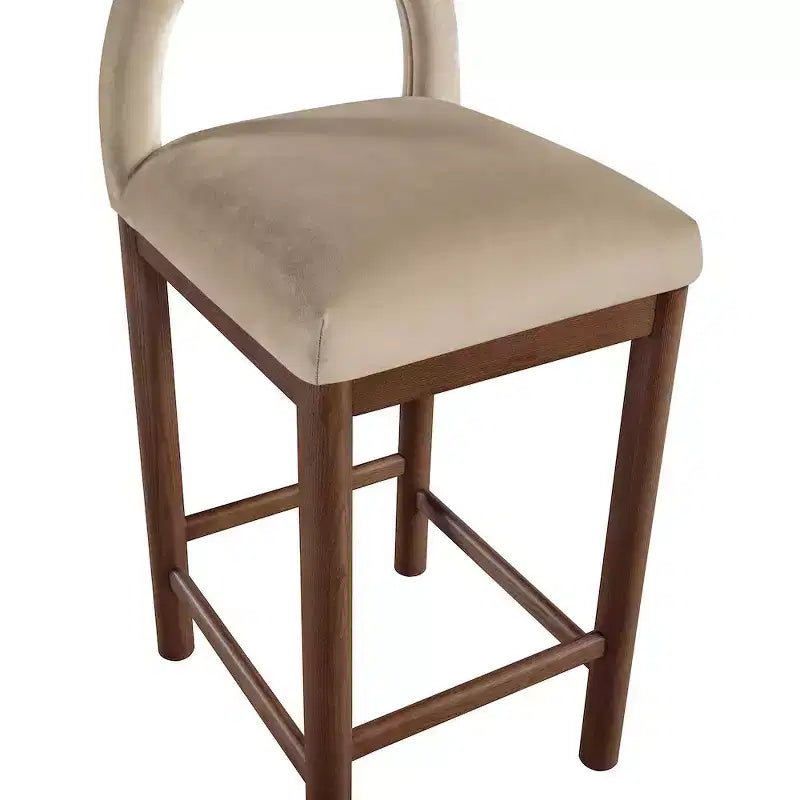 Tabourets de bar en velours