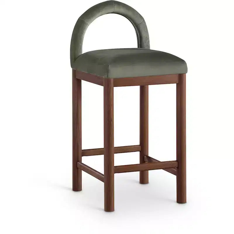 Tabourets de bar en velours