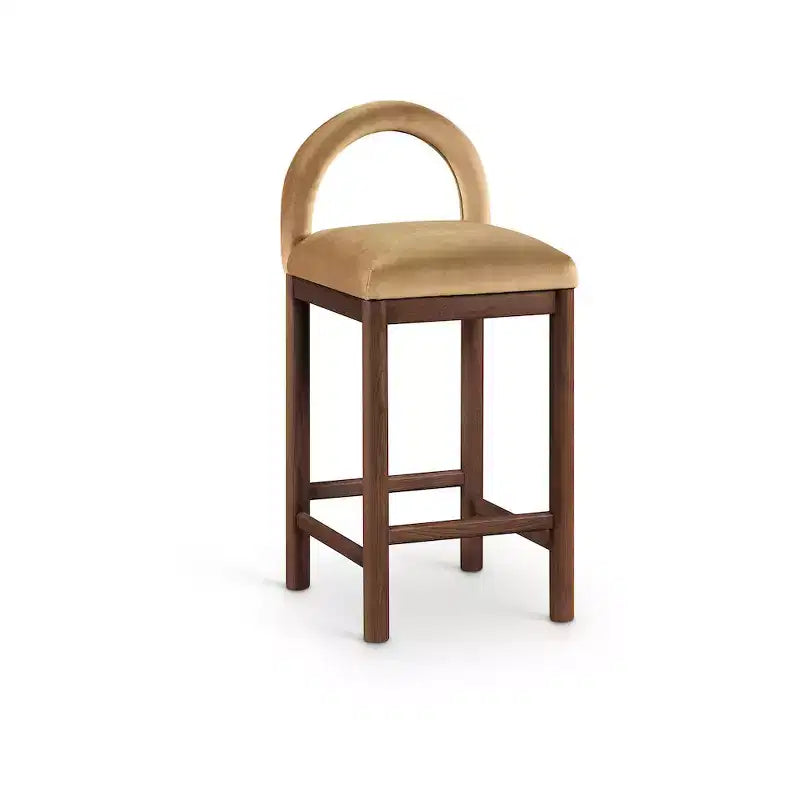 Tabourets de bar en velours