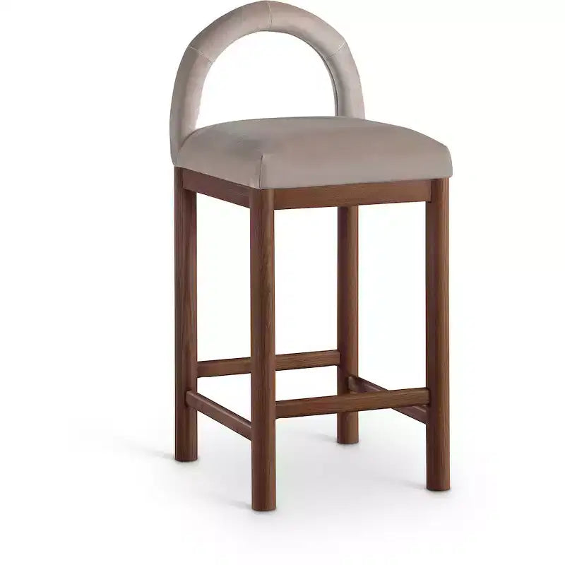 Tabourets de bar en velours