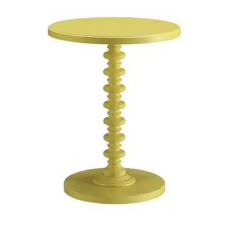 Table d'appoint ronde (jaune)