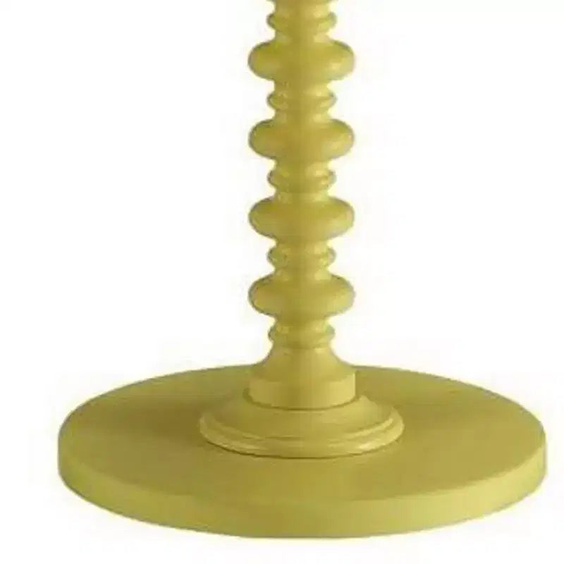 Table d'appoint ronde (jaune)