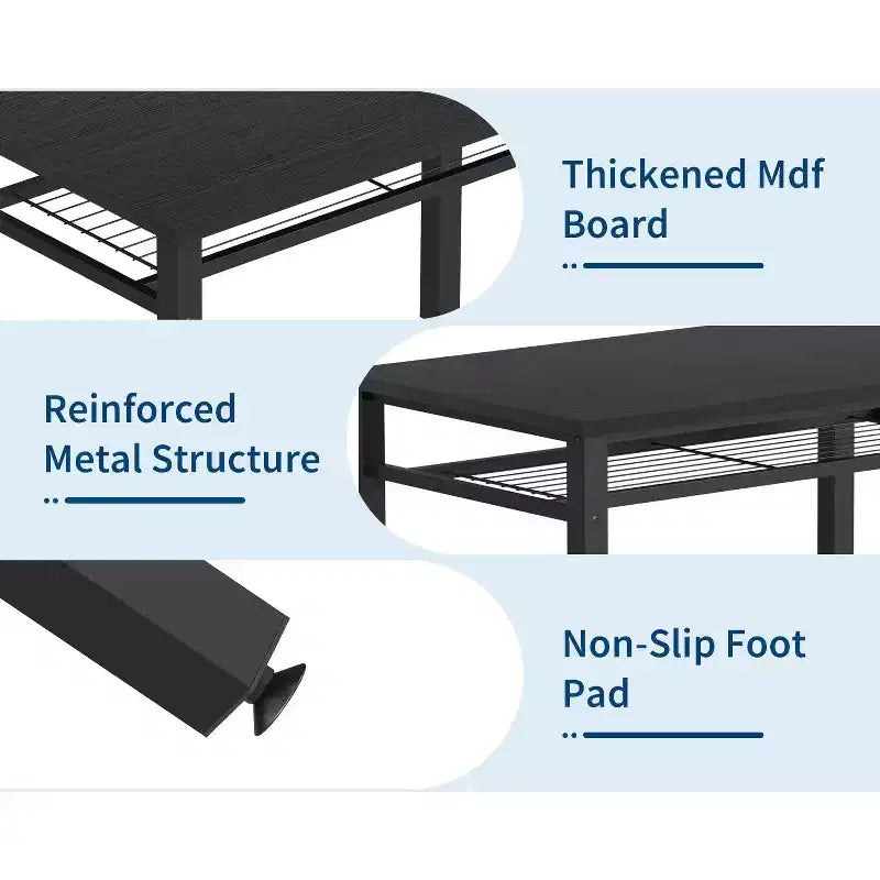 Une table à manger rectangulaire pour quatre, deux chaises et un banc