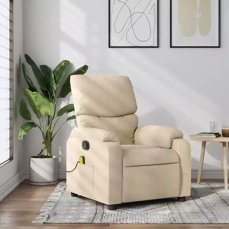 Fauteuil de massage électrique inclinable Polyester métal contreplaqué