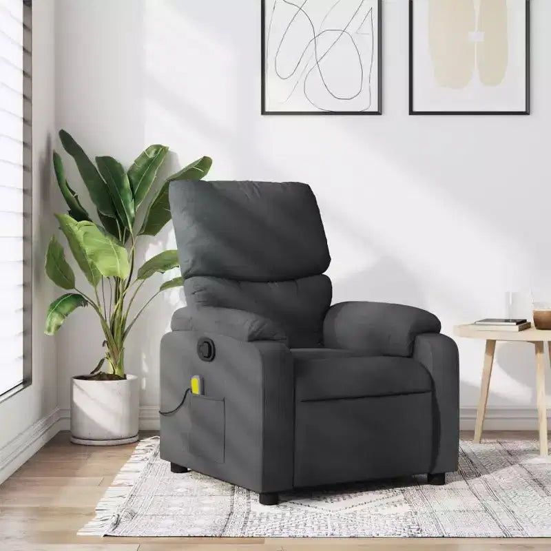 Fauteuil de massage électrique inclinable Polyester métal contreplaqué
