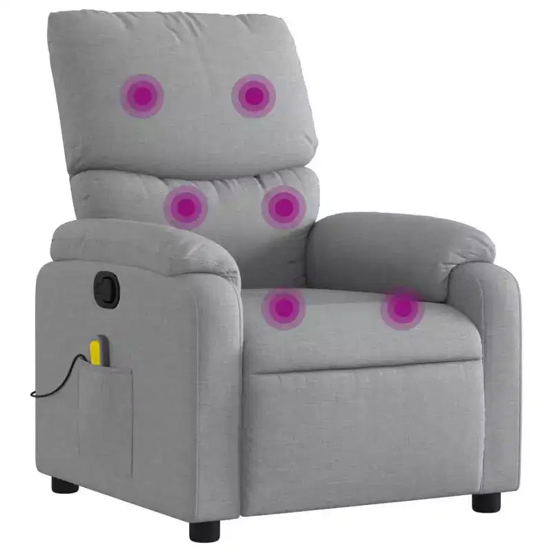 Fauteuil de massage électrique inclinable Polyester métal contreplaqué