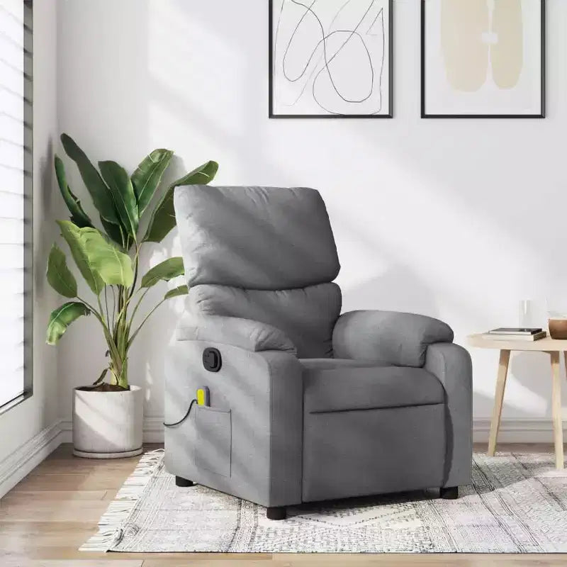 Fauteuil de massage électrique inclinable Polyester métal contreplaqué