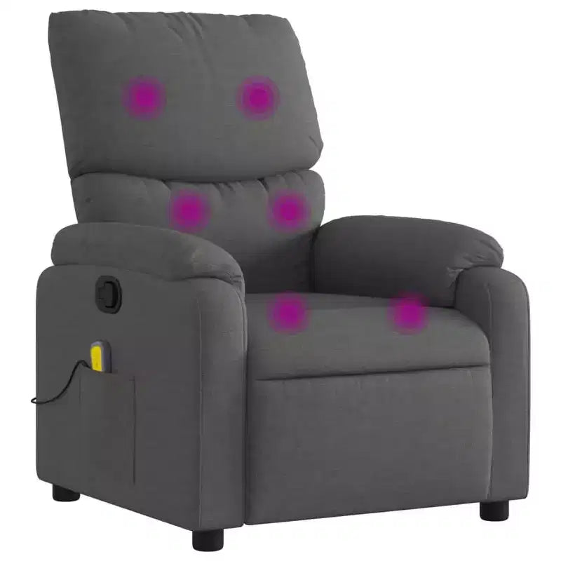 Fauteuil de massage électrique inclinable Polyester métal contreplaqué