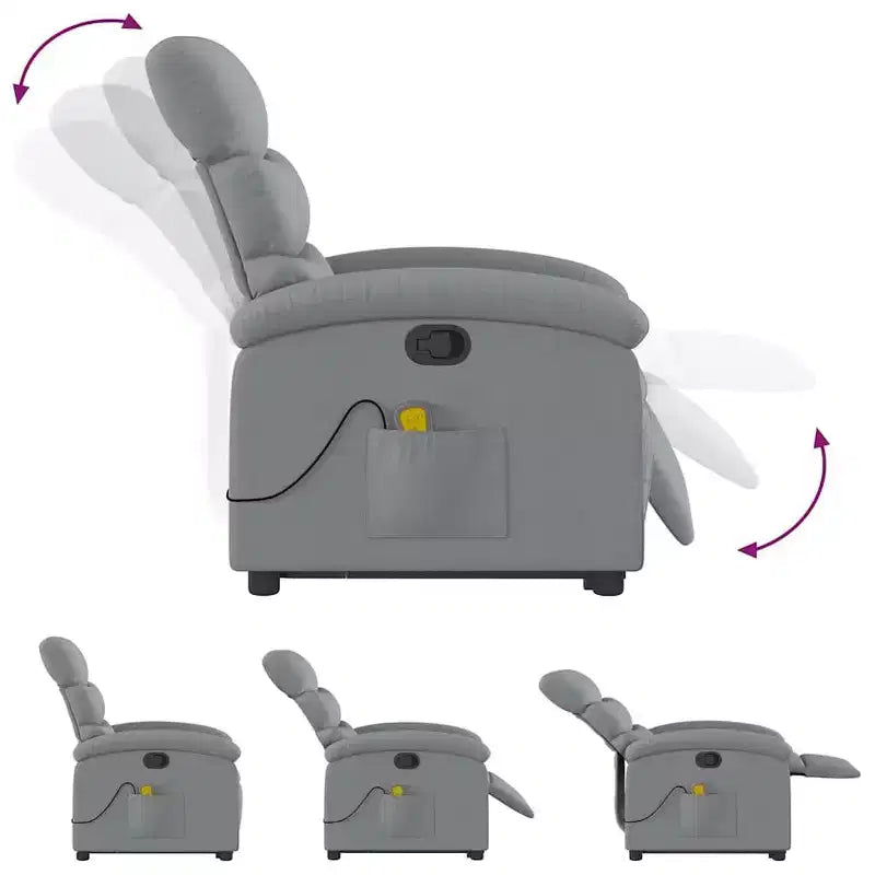vidaXL Fauteuil inclinable releveur en tissu Fauteuil inclinable moyen