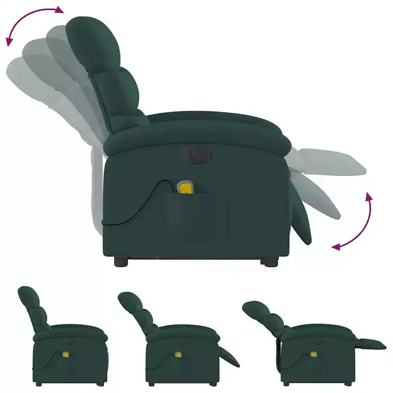 vidaXL Fauteuil inclinable releveur en tissu Fauteuil inclinable moyen