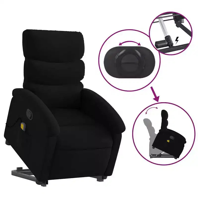 vidaXL Fauteuil inclinable releveur en tissu Fauteuil inclinable moyen