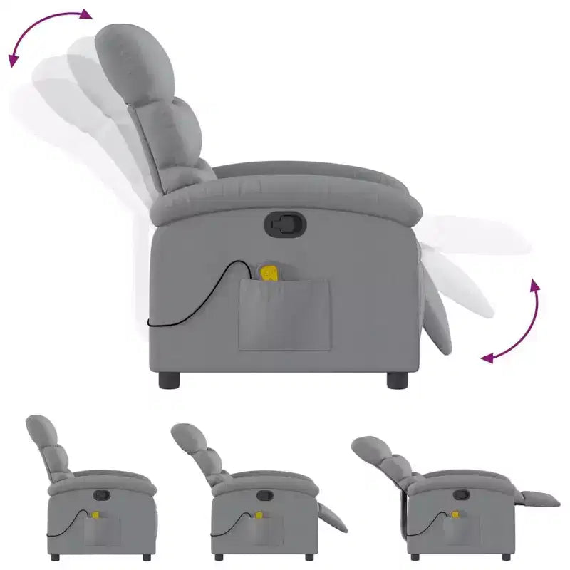 vidaXL Fauteuil inclinable releveur en tissu Fauteuil inclinable moyen
