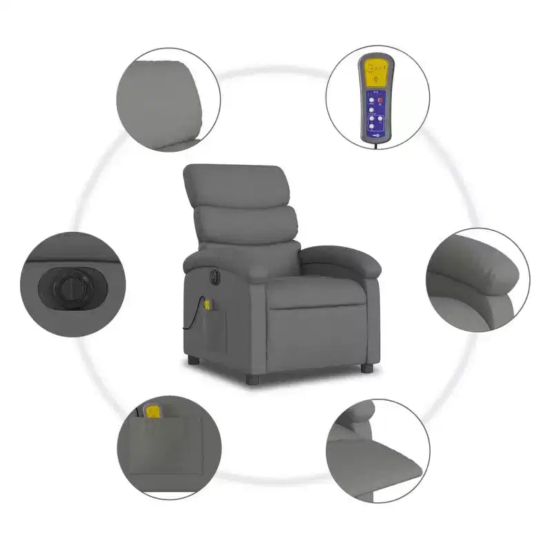 vidaXL Fauteuil inclinable releveur en tissu Fauteuil inclinable moyen