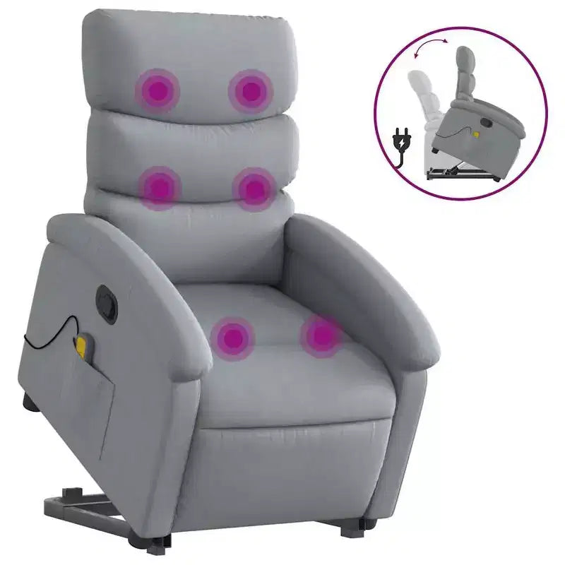 vidaXL Fauteuil inclinable releveur en tissu Fauteuil inclinable moyen