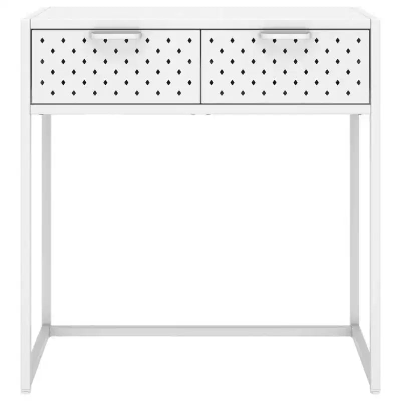 Table console Table d'entrée Table d'appoint étroite de couloir avec tiroir Acier