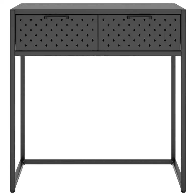 Table console Table d'entrée Table d'appoint étroite de couloir avec tiroir Acier
