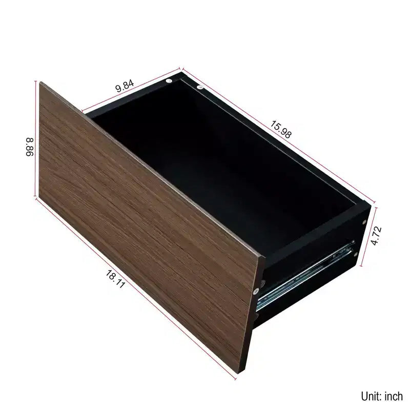 Table basse extensible avec 2 tiroirs