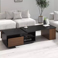 Table basse extensible avec 2 tiroirs