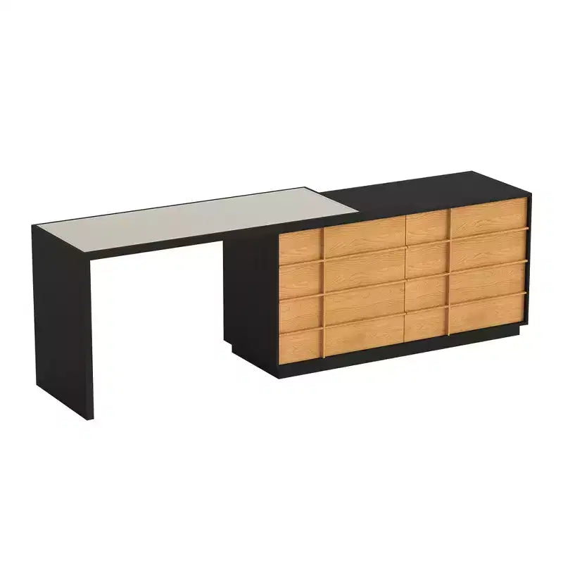 Bureau d'angle moderne extensible et rotatif