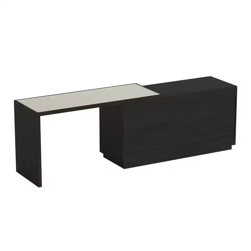 Bureau d'angle moderne extensible et rotatif