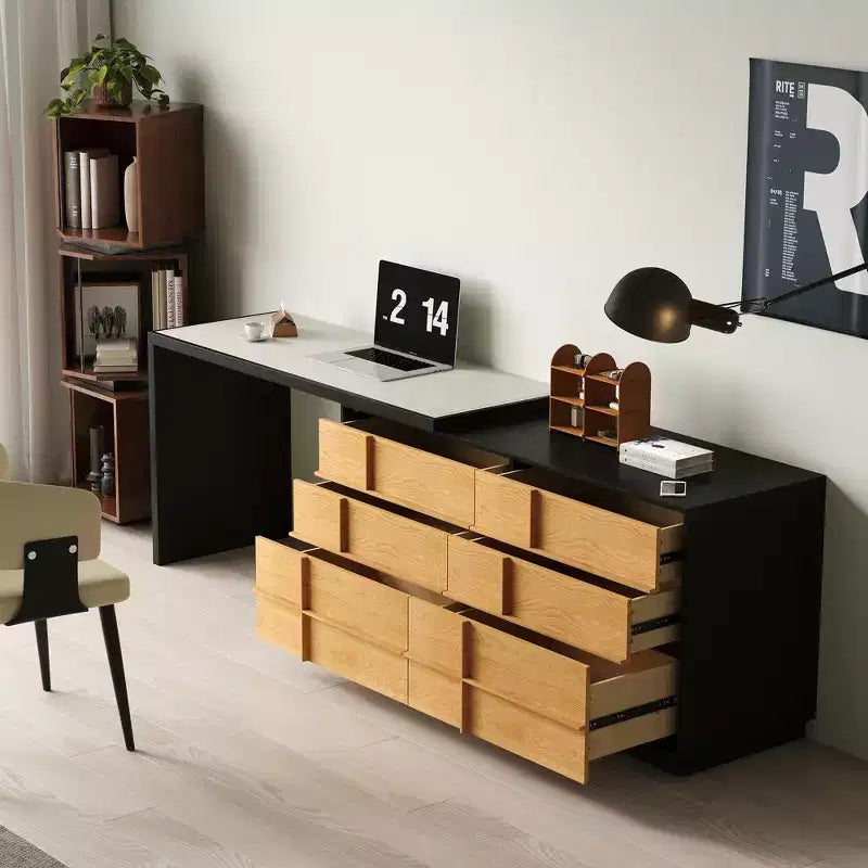 Bureau d'angle moderne extensible et rotatif