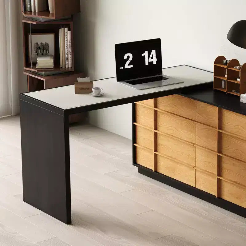Bureau d'angle moderne extensible et rotatif