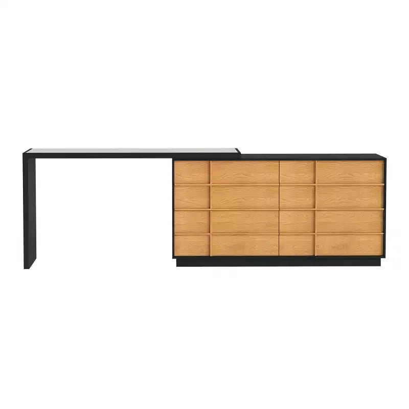 Bureau d'angle moderne extensible et rotatif
