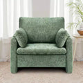 Fauteuil moderne rembourré avec coussin d'assise épais