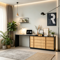 Bureau d'angle moderne extensible et rotatif