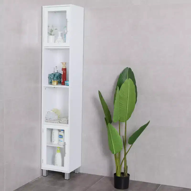 Meuble Colonne Haute de Rangement pour Salle de Bain Étagères d'Exposition Chambre à Coucher